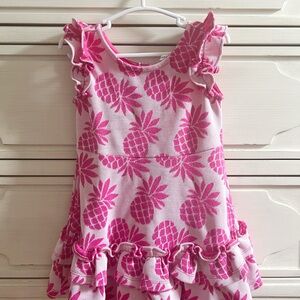 Janie & Jack Pink Pineapple Print Dress 18-24M